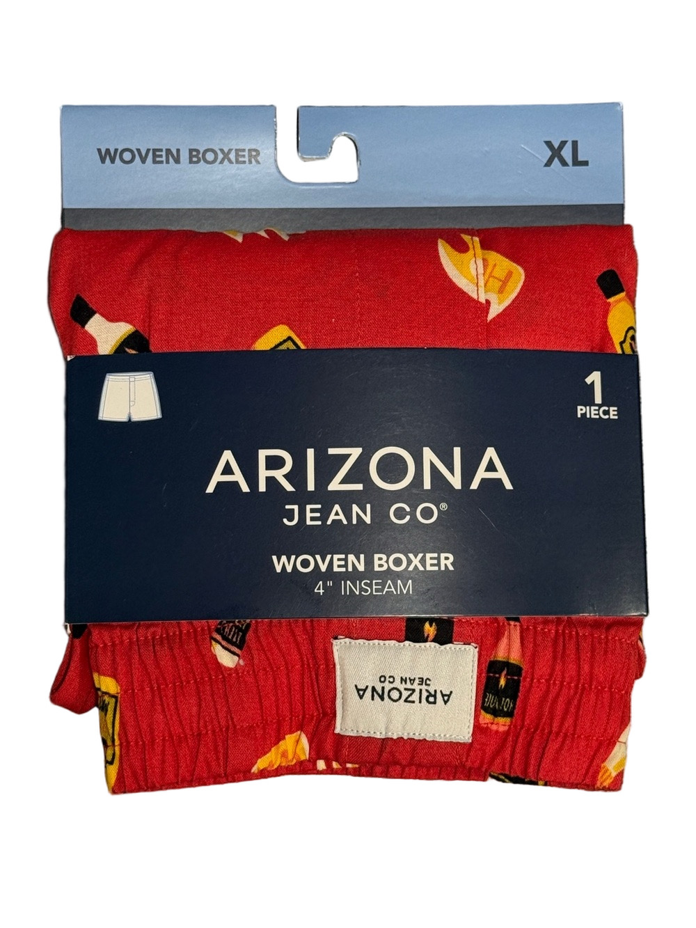 Mens Spicy Hot Sauce Bottles Boxer Shorts - Size XL - Arizona Jean Co - NWT